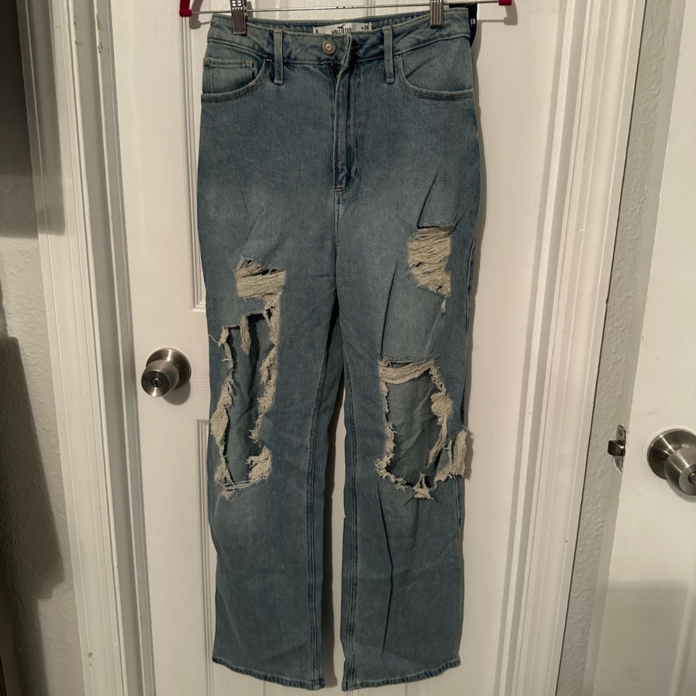 Distressed jeans